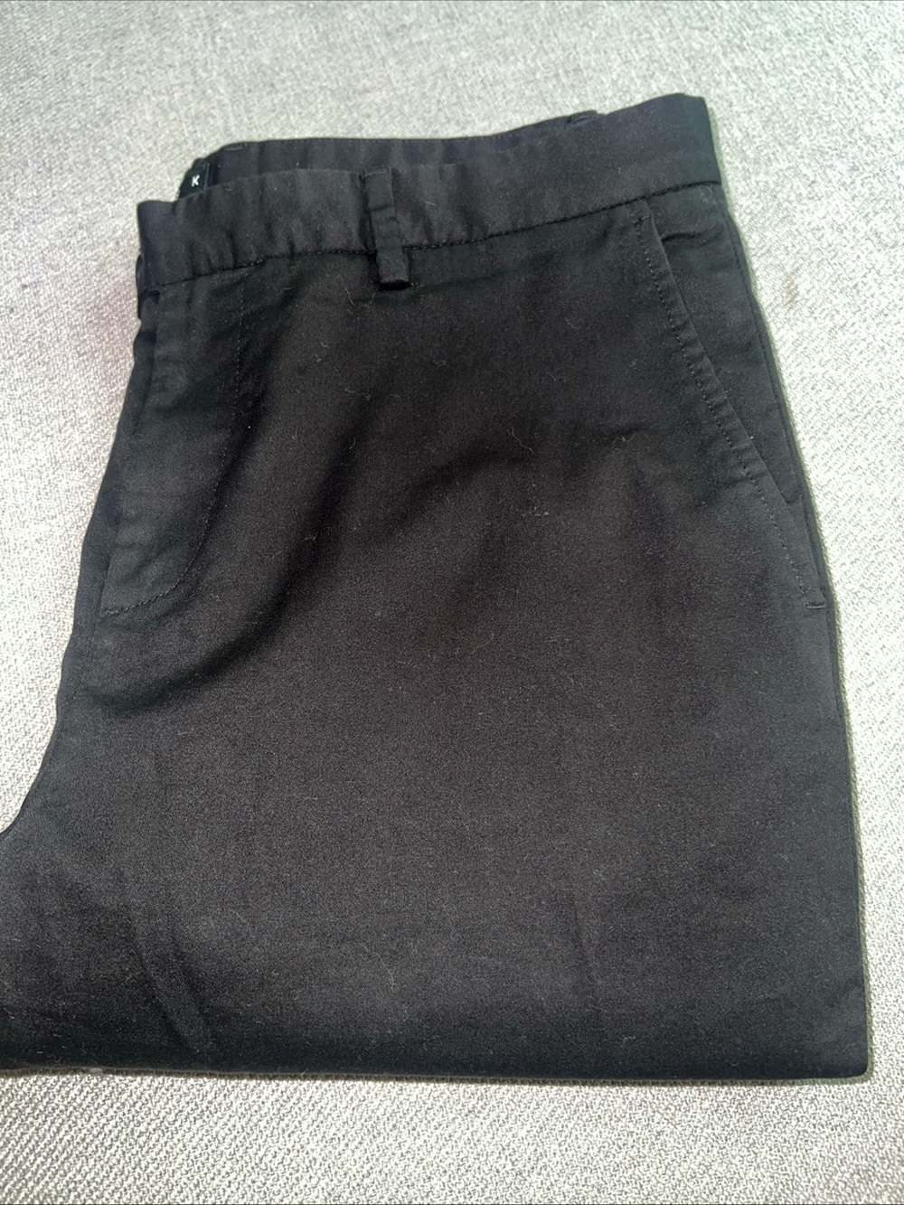 Classic Black Straight-Leg Pants
